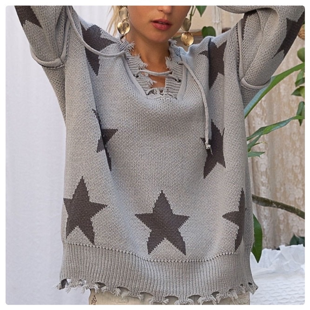 POL All about Stars Knit Sweater - Picture 2 of 11